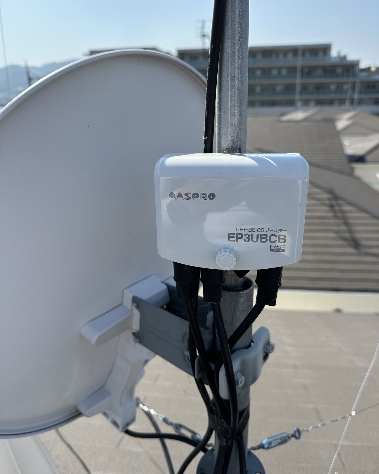 アンテナ修理・4K8K混合ブースター交換