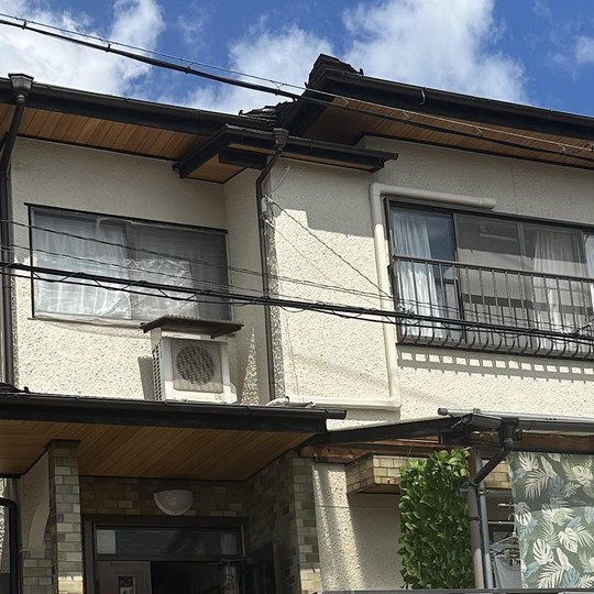 屋根置き架台再利用のエアコン入れ替え - 滋賀県のエアコン取り付け