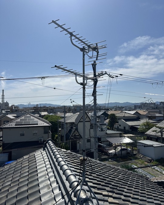 滋賀県大津市でアンテナ取り付け・修理｜イワタデンキ