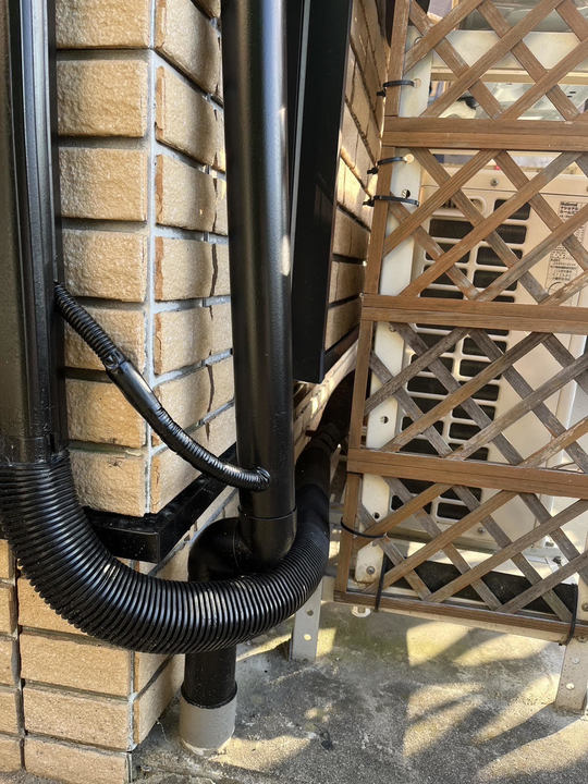 エアコン工事例（戸建て・二段置き架台） - 滋賀県大津市 エアコン